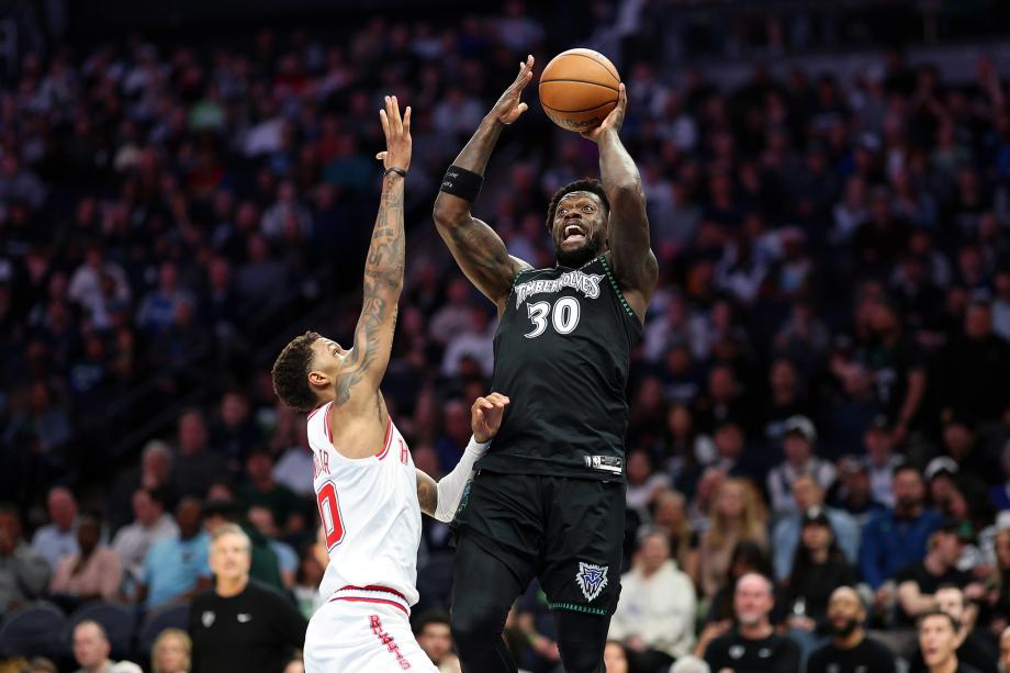 [图]兰德尔准绝杀 森林狼加时逆转火箭